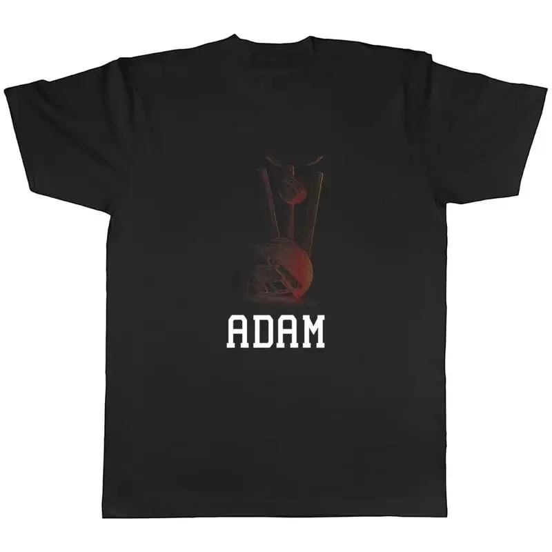Personalised Mens T Shirt Cricket Helmet Wicket Stumps Ball Unisex Tee Gift