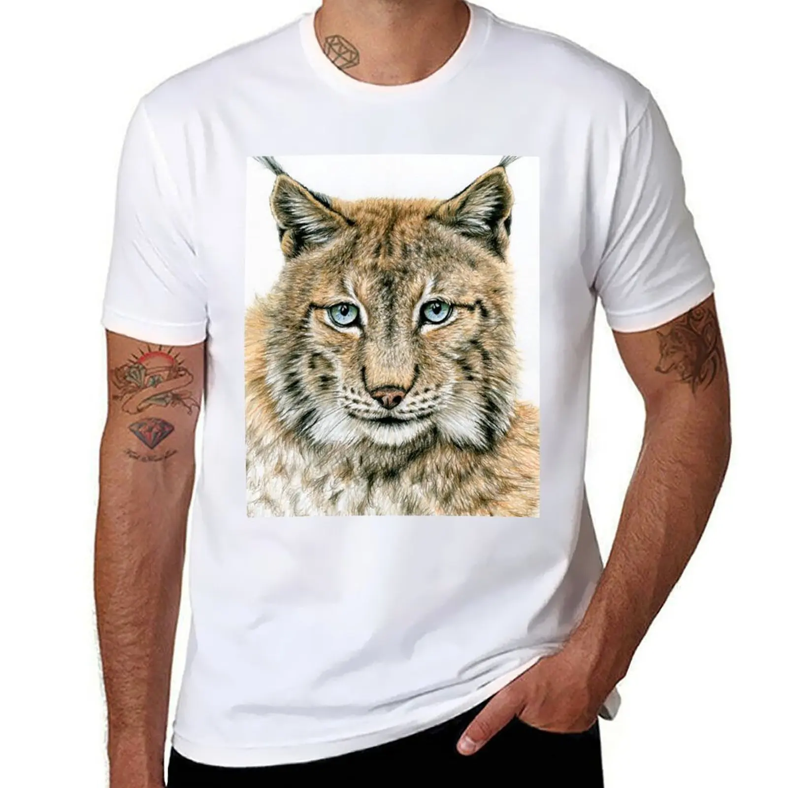 

The Lynx T-Shirt men t shirt cotton 100% man t shirts high quality luxury brand T-Shirt