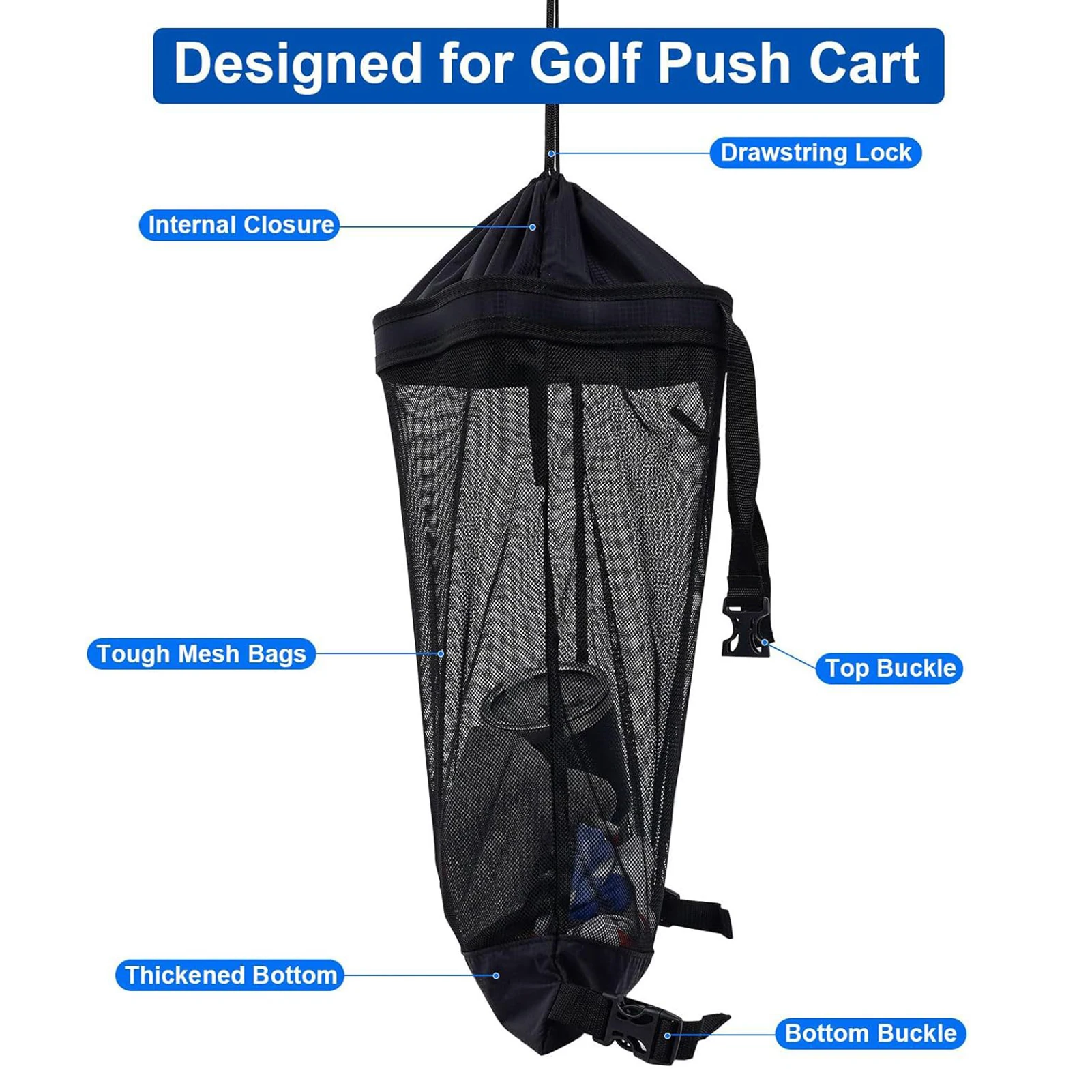 عربة صافي حقيبة العالمي جولف دفع عربة شبكة حقيبة دفع عربة المنظم عربة جولف الظهر حقيبة التخزين ل الغولف هدية إكسسوارات الغولف