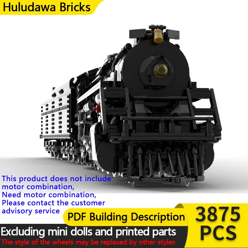 

City Car Model MOC Building Bricks Railway Steam Locomotive Modular Technology Children Holiday Gifts Assemble Toys Suit