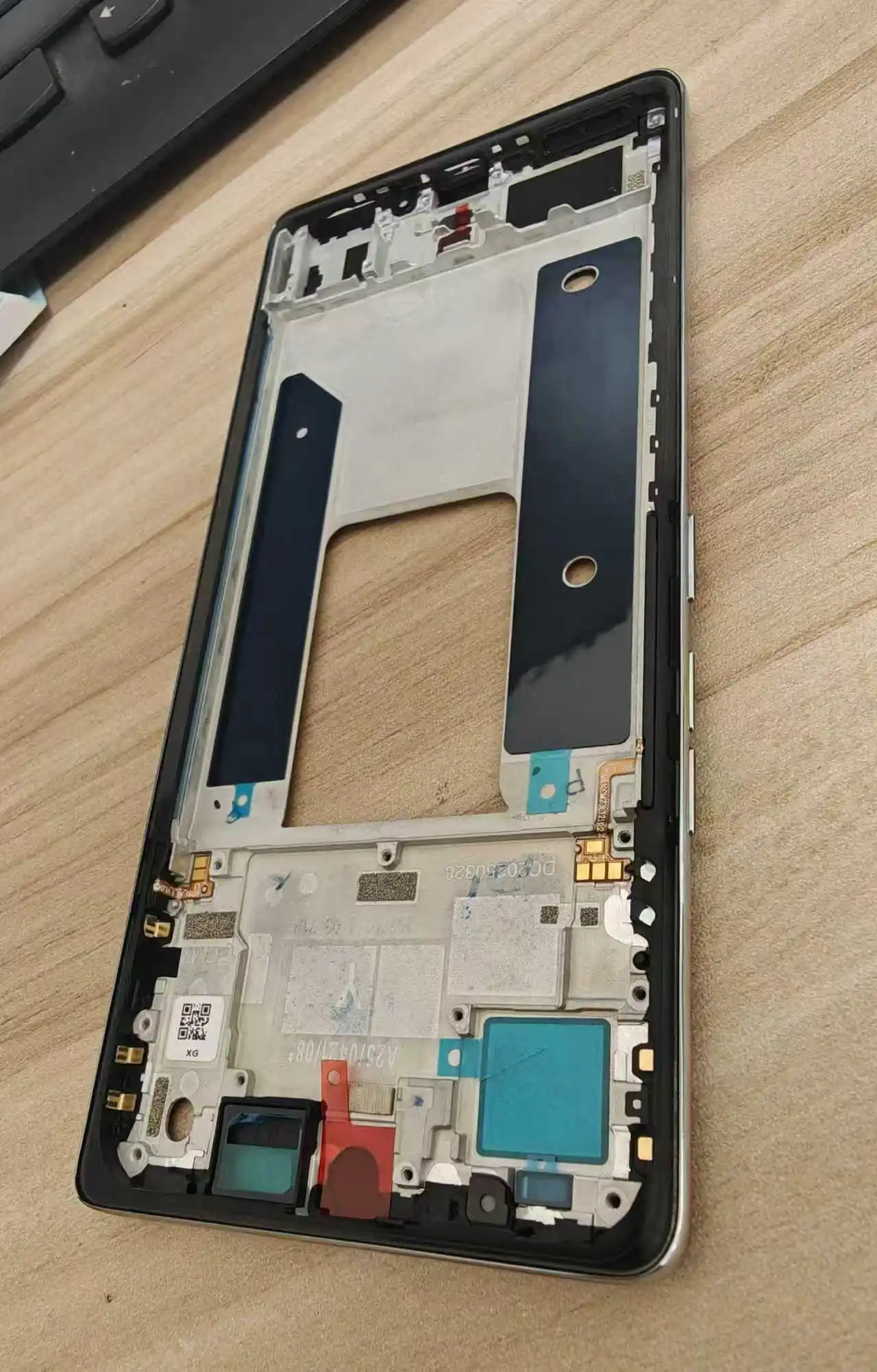 Para Tecno Camon 40 Pro 5G CM7: Carcasa de marco intermedio con piezas de botones laterales