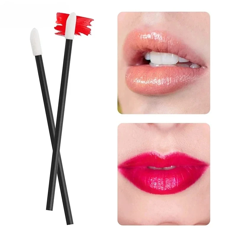 Großhandel 50/1000 Stück Lippenpinsel Applikatoren Wimpern Pinsel Lippenstift Pinsel Lipgloss Applikator Zauberstäbe Make-up Beauty Tool