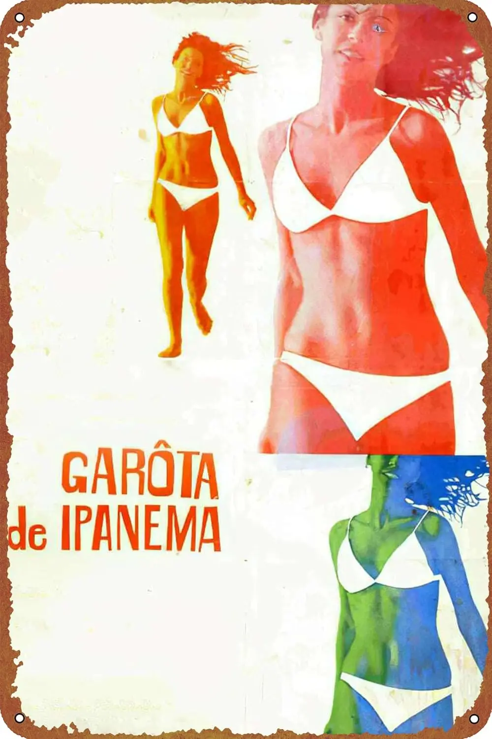 Póster de la película The Girl from Ipanema, letrero de estaño Vintage para Bar, cafetería, oficina, decoración de pared del hogar, regalo de 12.0 x 8.0 in