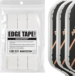 30MM EXTRA-WIDE Pickleball Paddle Edge Guard Tape 3 Pack Edge Protection Tapes Fit Perfectly Curved Edge Paddle Edge Tape