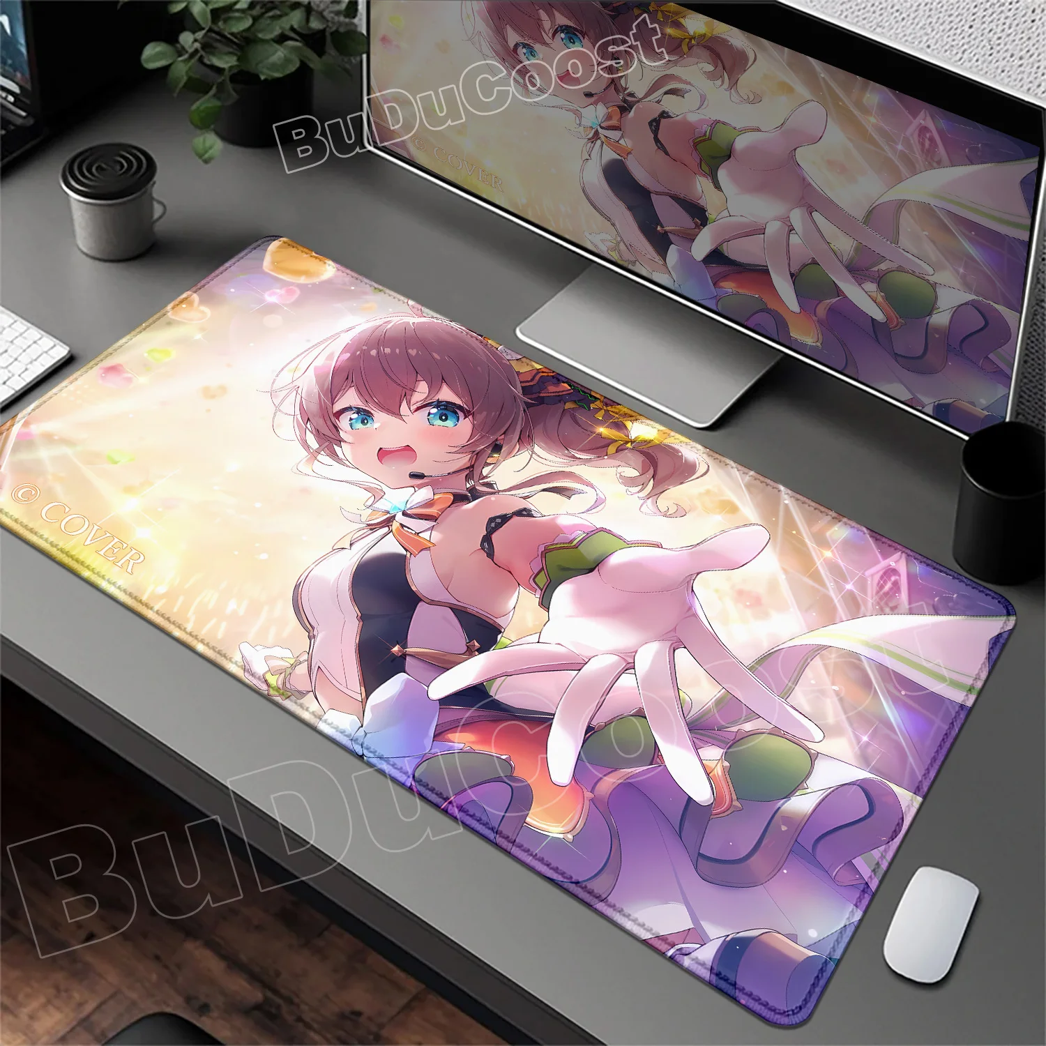 Natsuiro Matsuri Pretty Mouse Pad Laptop Large Hololive Keyboard Playmat PC Kawaii Anime Girl Mousepad XXL Game Cabinet Desk Mat