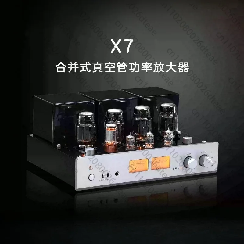 Latest Upgrade Balanced Version X7 Electronic Tube Power Amplifier,12AX7*1.12AU7*2, KT88*4, 5AR4*1,With Remote