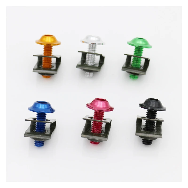 Motorcycle Modified accessory CNC aluminum alloy shell screw 6mm self tapping thread clip For HONDA X adv 750 HONDA Dio Adv 350