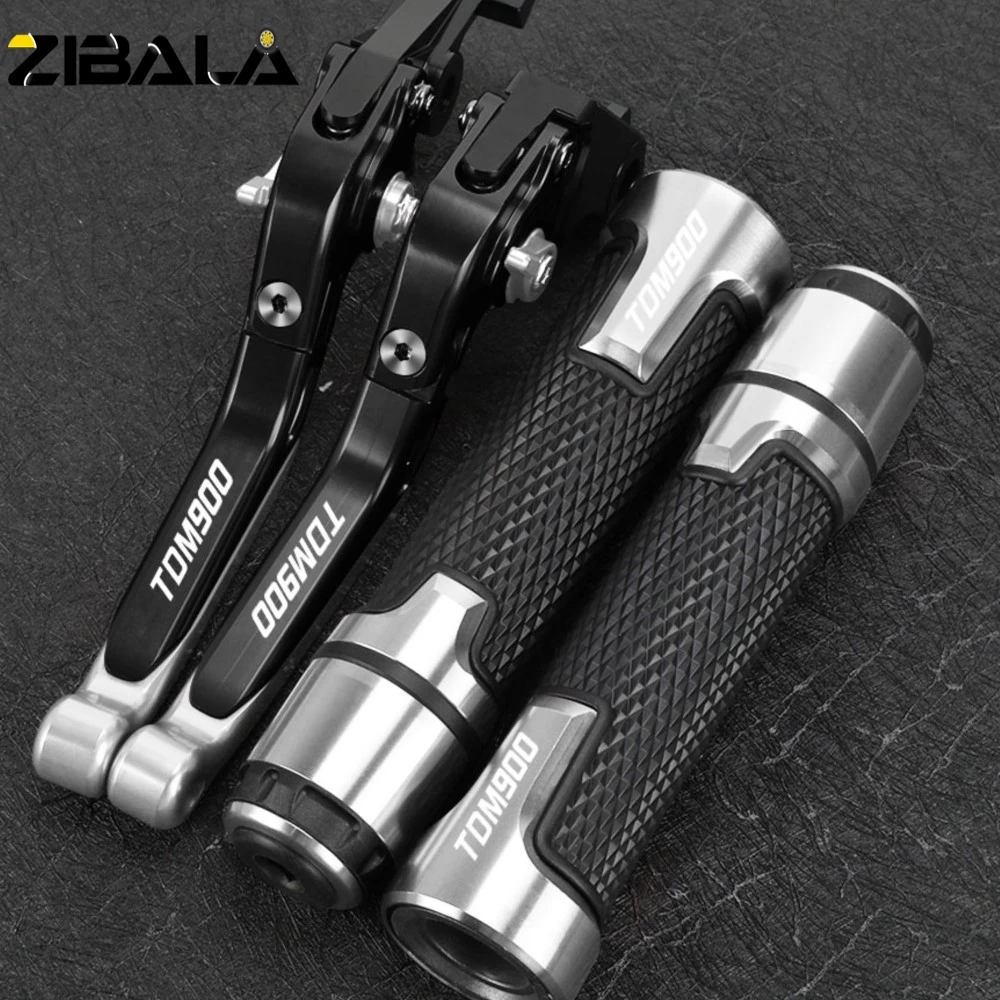 

Motorcycle Accessories Extendable Brake Clutch Levers Handlebar Grip FOR YAMAHA TDM900 TDM 900 2004-2014 Handles bar Hand Grips