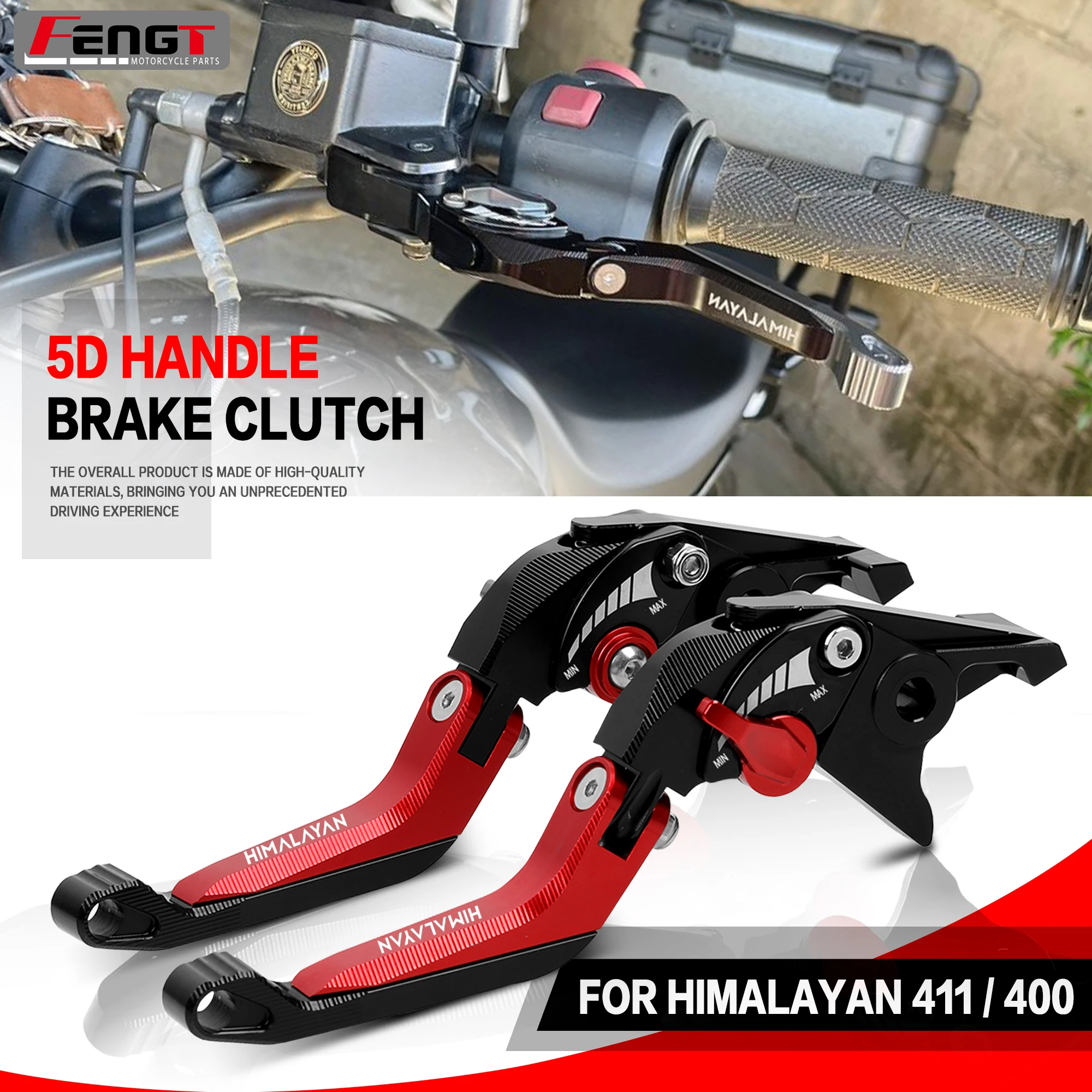

NEW 5D Brake Lever For Royal Enfield Himalayan 411 400 2016-2023 Motorcycle CNC Adjustable Brake Clutch Lever Brake Handle Lever