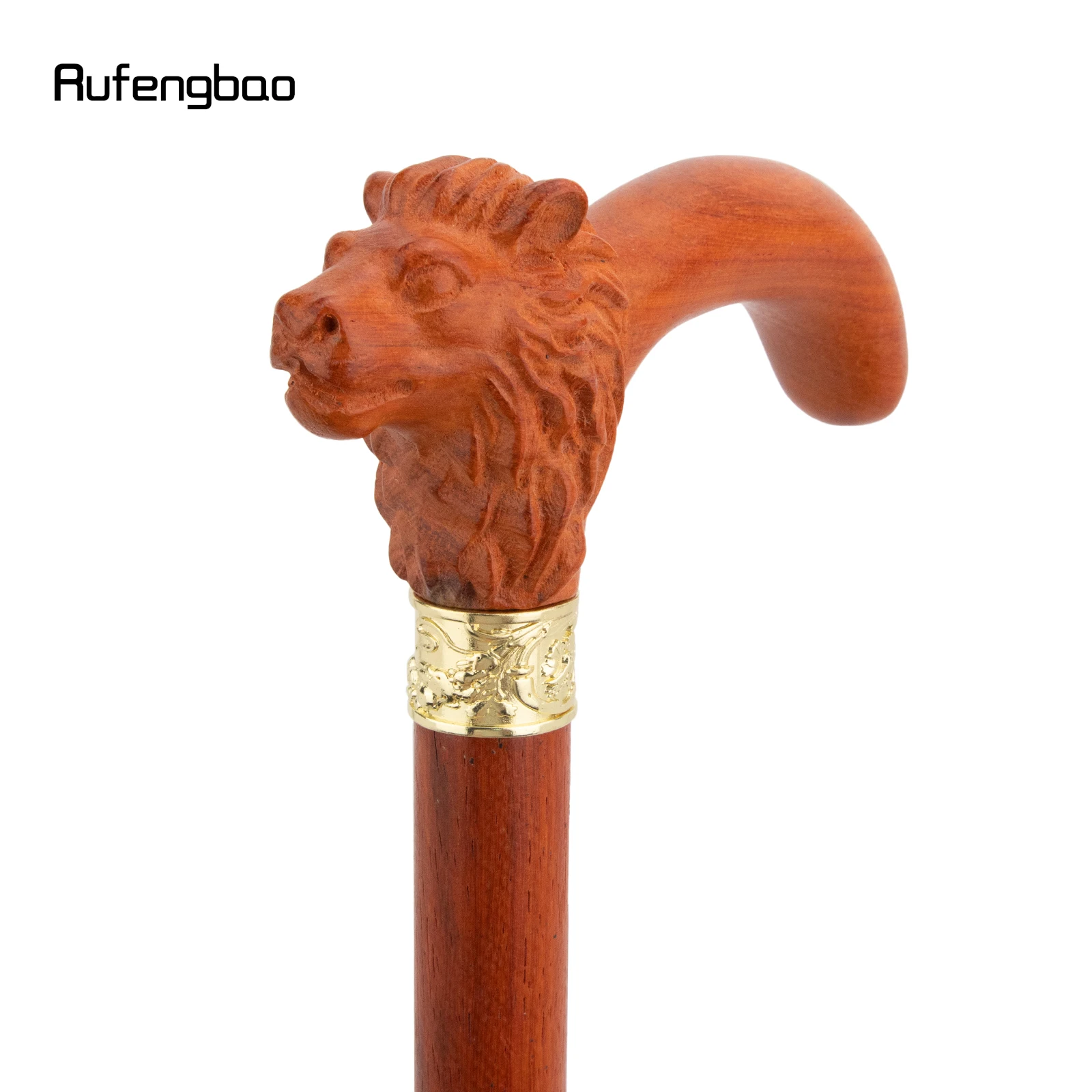 البني الأحمر الأسد خشبية عصا الموضة الزخرفية مصاص دماء تأثيري حفلة الخشب عصا للمشي هالوين الصولجان العصا كروسير 92 سنتيمتر