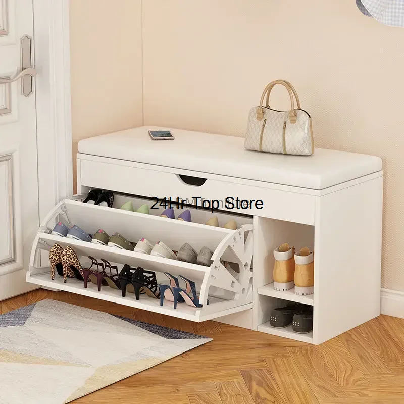 Modern Shoe Cabinets Storage Entrance Stool Hall Bench White Living Room Schoenenkast Home Furniture