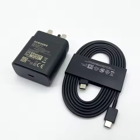 Samsung Galaxy Note 10 Plus USB-C Charger 45W Super Fast Charging 2.0 UK Wall Adapter For Z Flip 6 5 4 S25 S24 S23 S22 Ultra A54