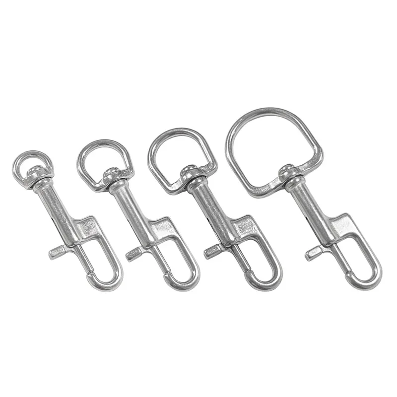 316 Stainless Steel Bolt Snap 94/100/110mm Swivel Hook Scuba Diving Double Ended Hook BCD Accessories Diving Equipment Pack of 1