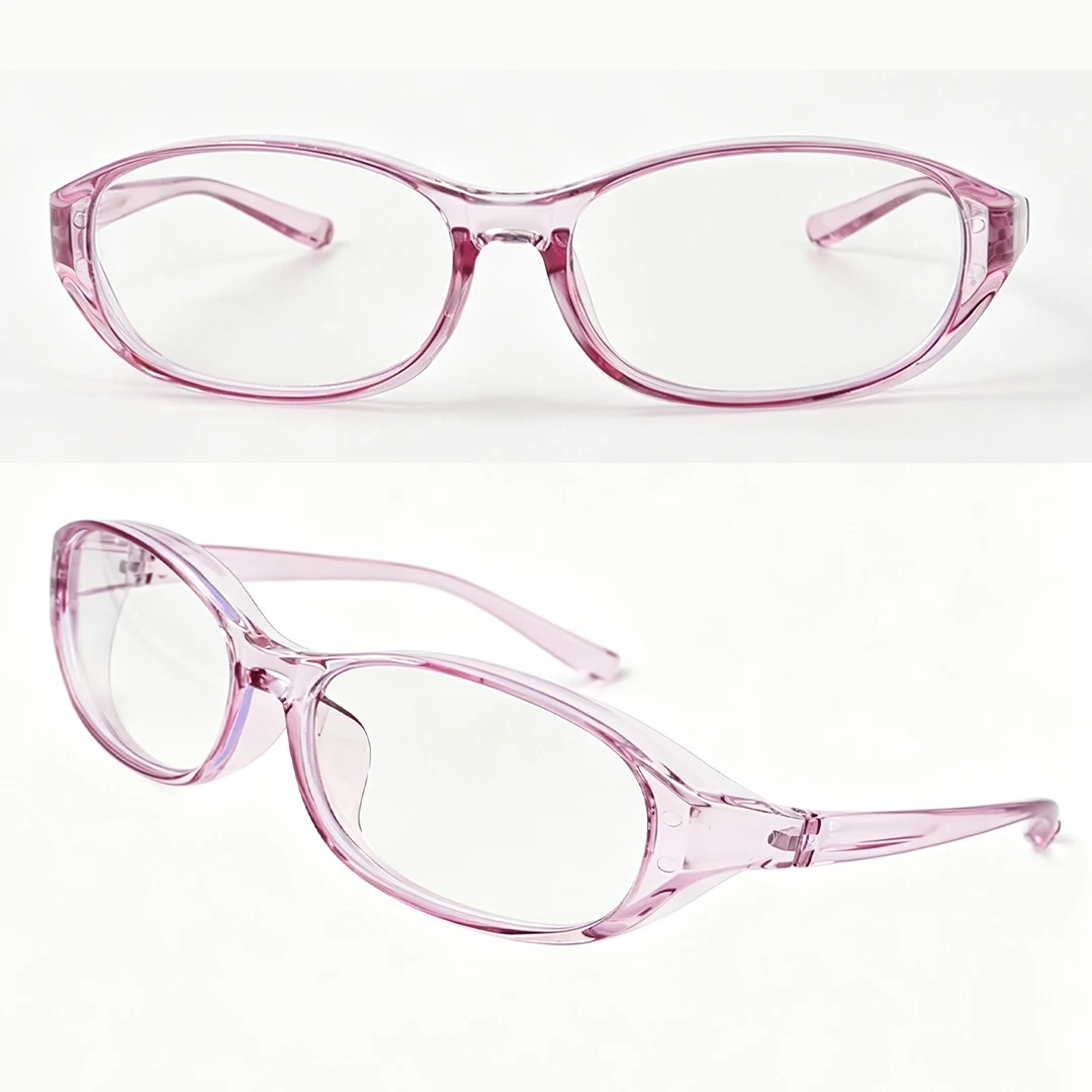 1pc Z87.1 Certified Safety Glasses, Blue-Light, UV Blocking Lens, Top & Side Shield, Anti-Fog, Stylish Eyewear