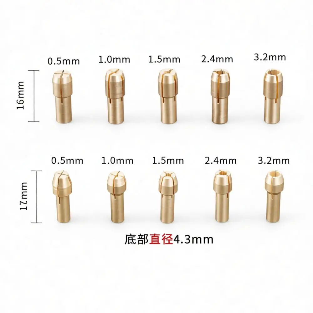 Replacement Copper Collet Nut For Yanlijia Electric Grinder Tool Motor Accessory Drill Bit Adapter Chuck Insert