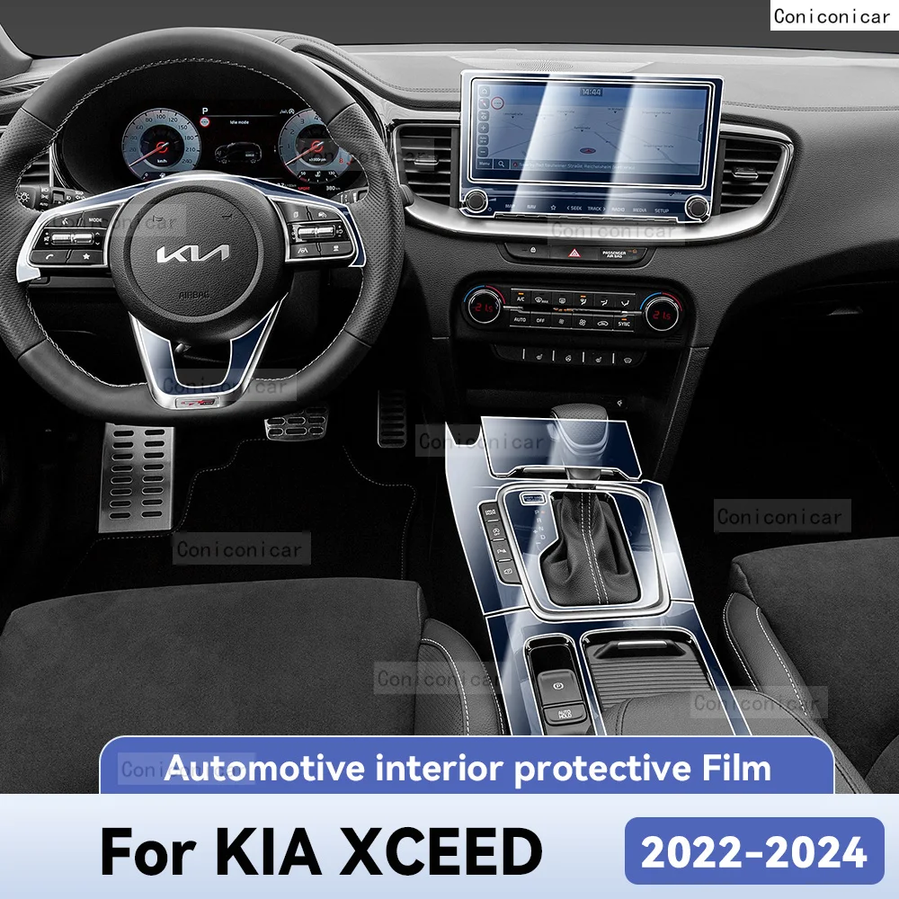 For KIA XCEED 2022-2024 Car Interior Protection Anti-Scratch Film instrument Center Control Navigation Screen Accessories