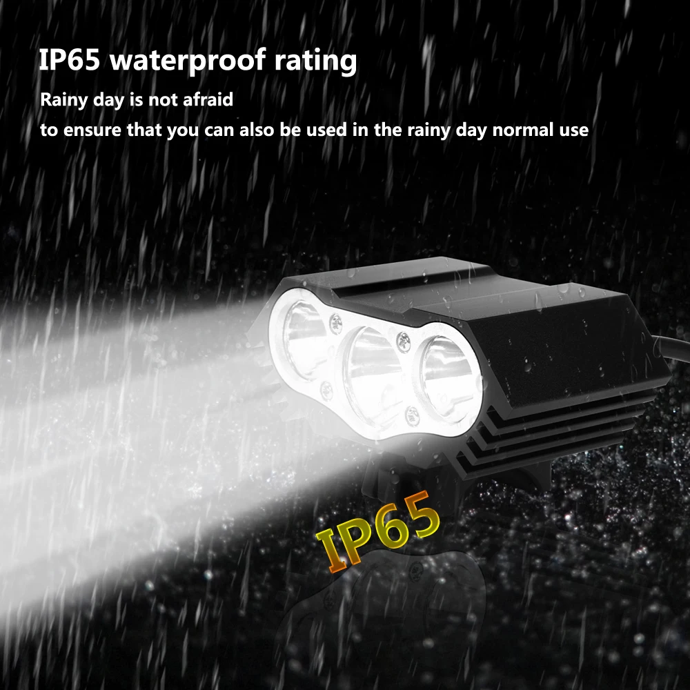 

1Set Bicycle Light L2 Bike Front Light USB 6400mAh Battery Cycling Lamp Lantern MTB Waterproof Lighting Bike Accessories