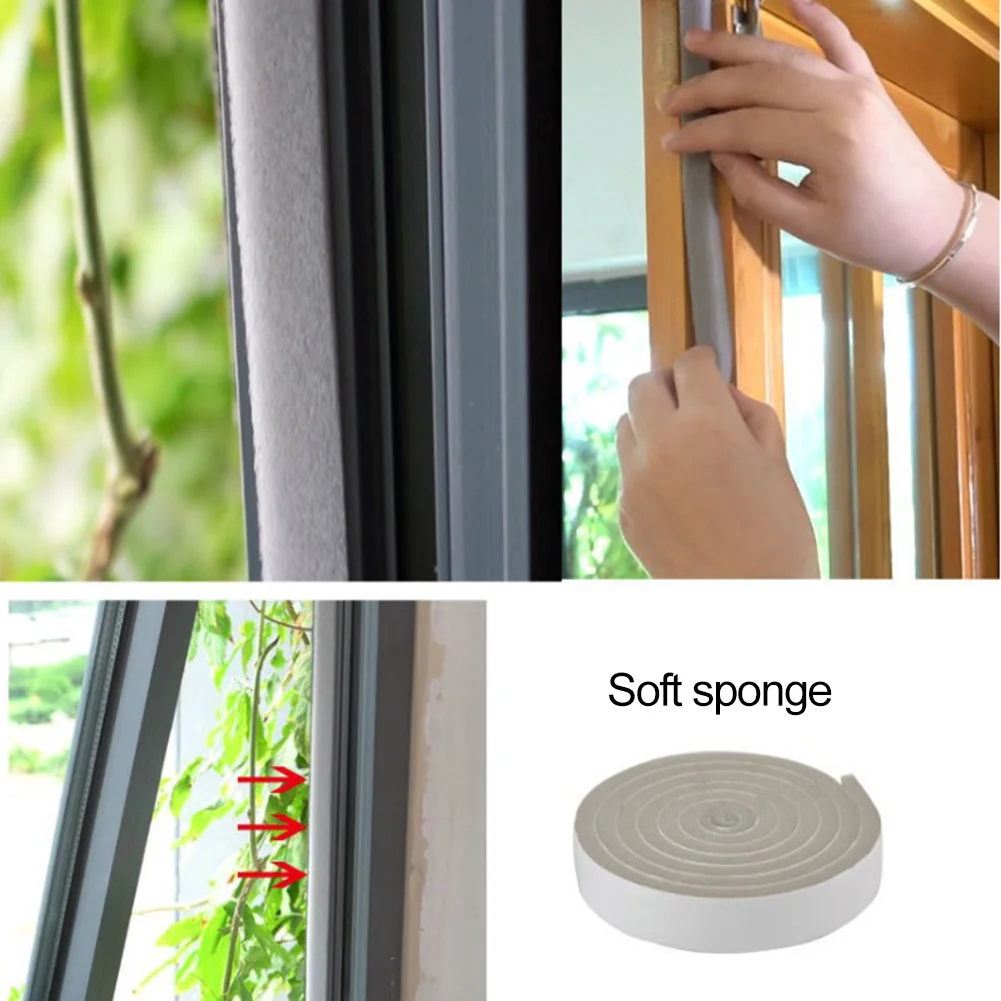 1PC Foam Sealing Strip Door Seam Sound Insulation And Windshield Dustproof Sponge Strip Window Seam Sealing Tapes For Household