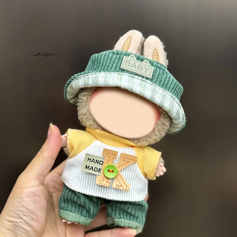 

Одежда для кукол Labubu, аксессуары, стильный комплект одежды Kawaii, подходит для 15 см 17 см, комплект одежды для кукол Labubu, сменный комплект одежды