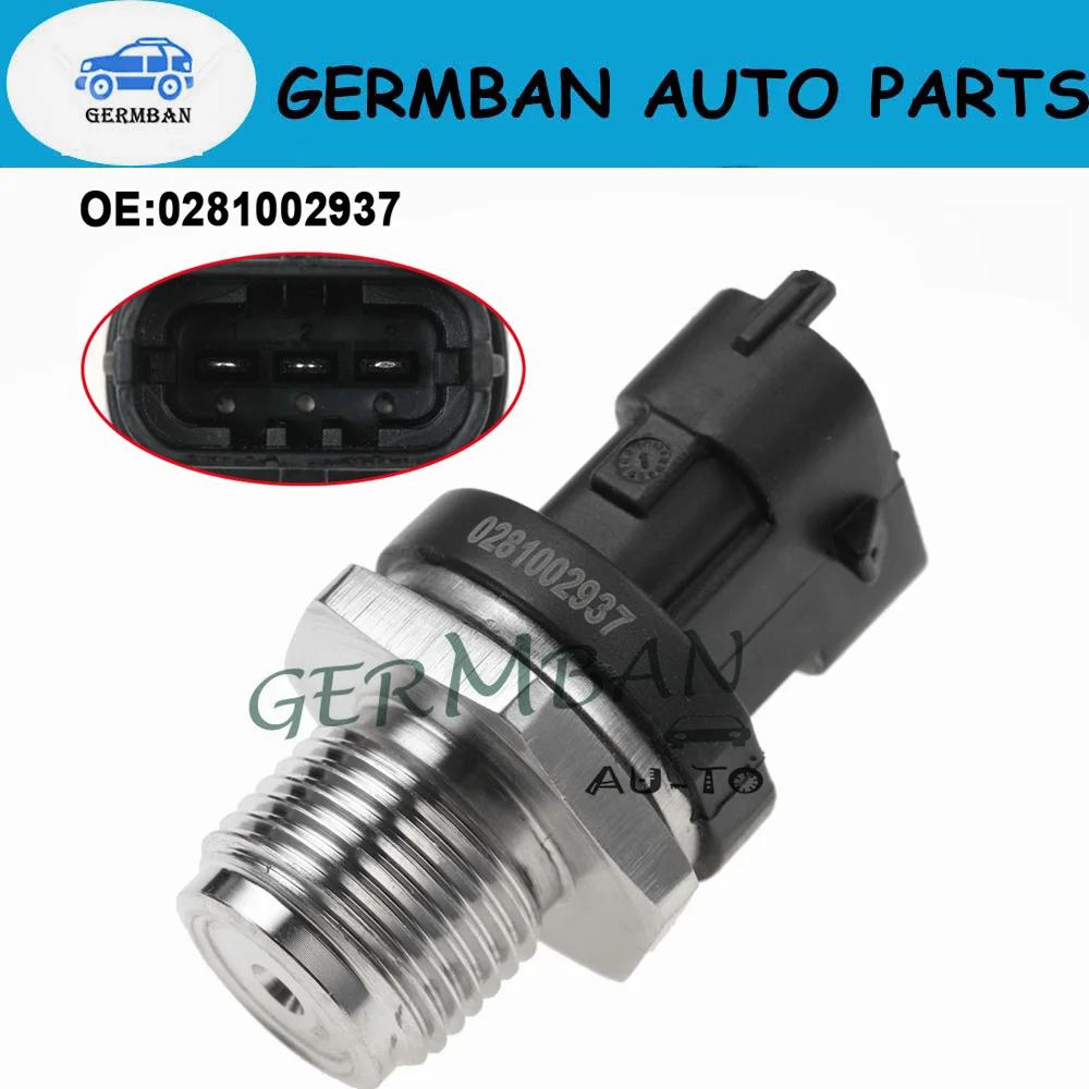 0281002706 Fuel Rail Pressure Sensor 0281002903 0281002937 For CUMMINS VOLVO IVECO MAN FIAT JACK RENAULT