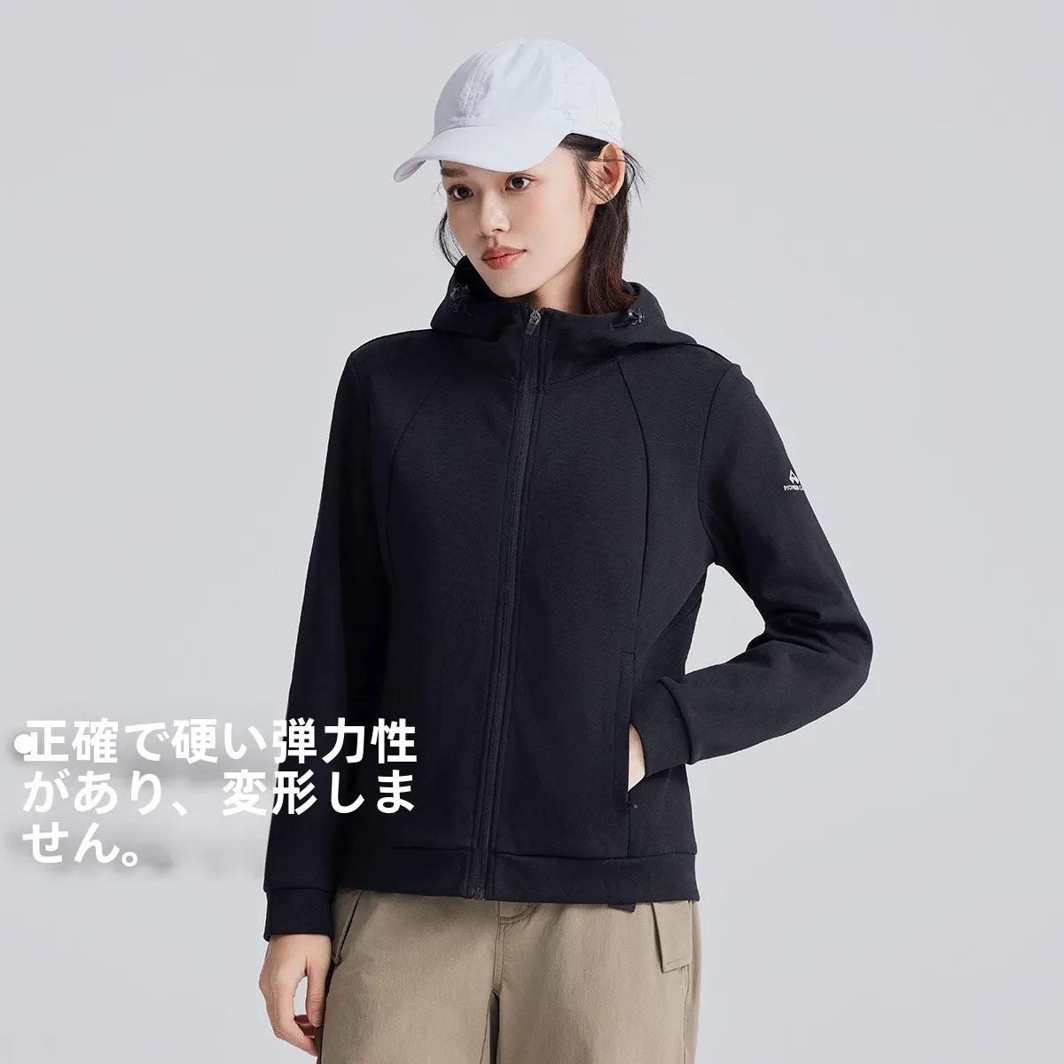 slim-fit-ort-tricote-chapeau-en-plein-air-course-sport-couleur-pure-femmes-jaet-decontracte-loisirs-ouvert-cardigan-par-trail