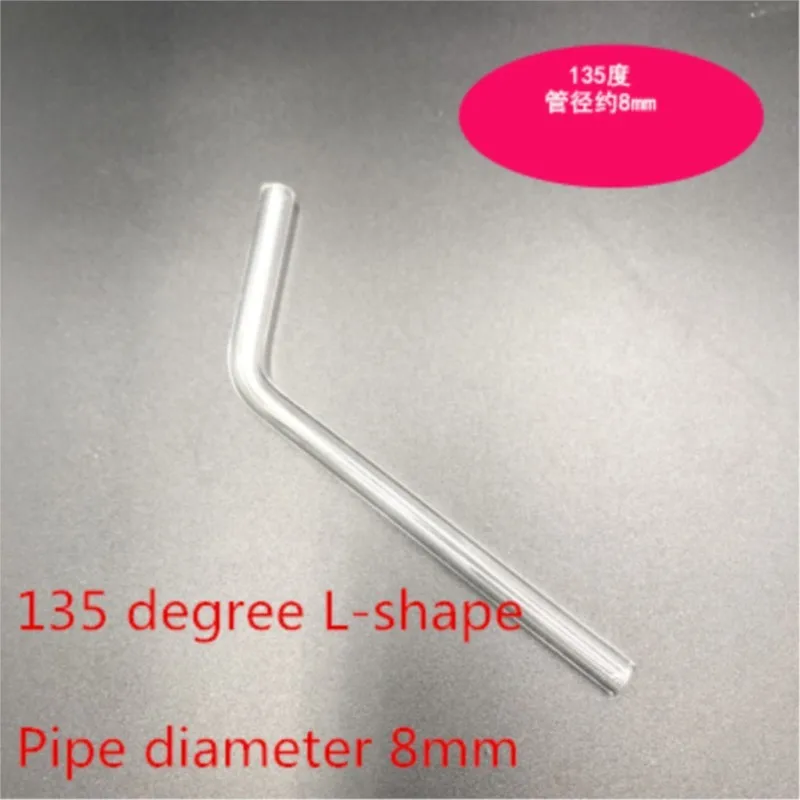 5pcs L/Y/straight-type Glass tube laboratory high temperature resistant borosilicate hollow glass airway 60/90/135 degree