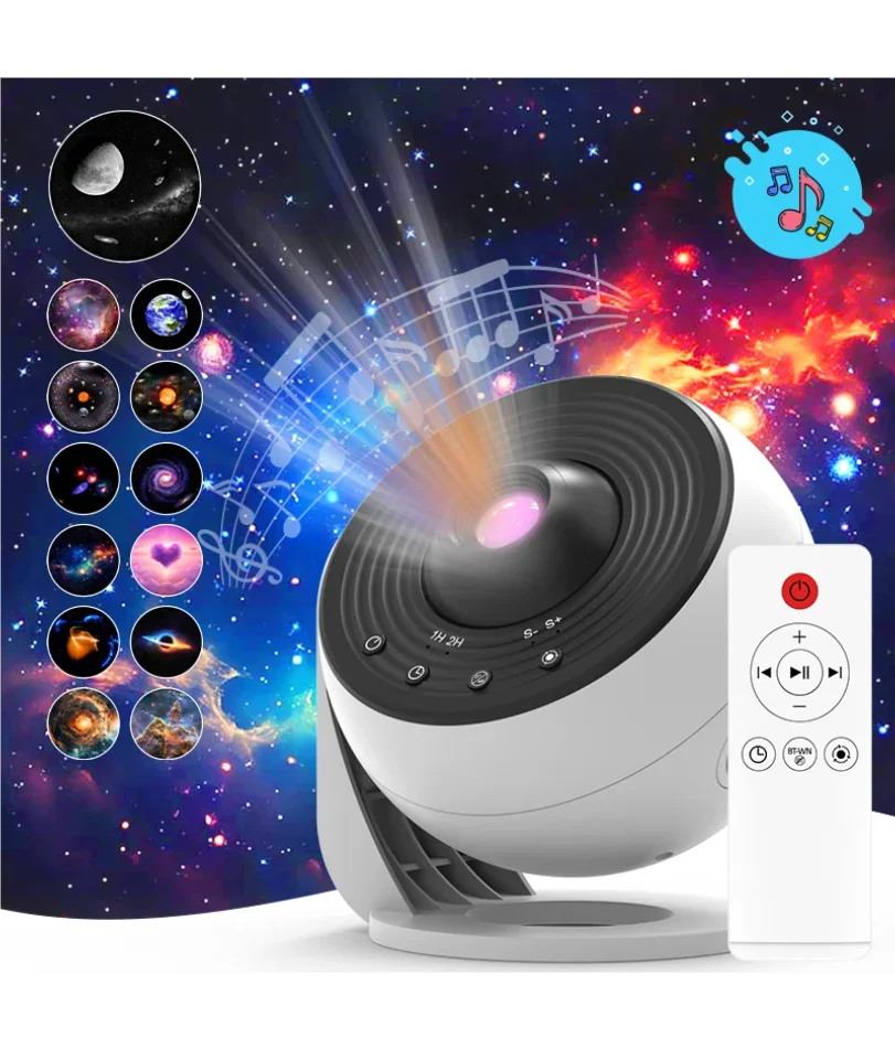 

Star Projector Galaxy Night Light HD Lmage Disc Upgraded Planetarium Projector With Remote Control Bluetooth Function For Room