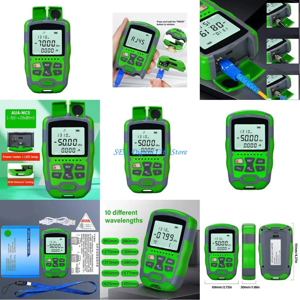 

U75B 3 in 1 Portable Fiber Opticals Tester With High Accuracy Light Power Measurement And Networking Cable Testing