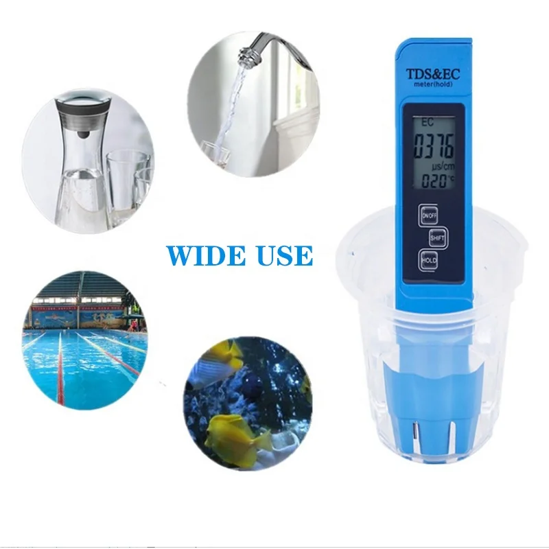 Professioneller 3-in-1 Tester Wassermessgerät TDS EC Temperaturmessgerät Digitaler LCD-Wassertester Stift Reinheitsfilter Wasserqualität – Detail 5