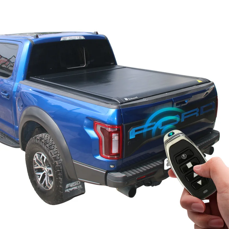 Cocok untuk penutup roller shutter pickup Raptor F150, penutup bagasi belakang truk pickup, modifikasi pintu bagasi elektrik, modifikasi mobil pa