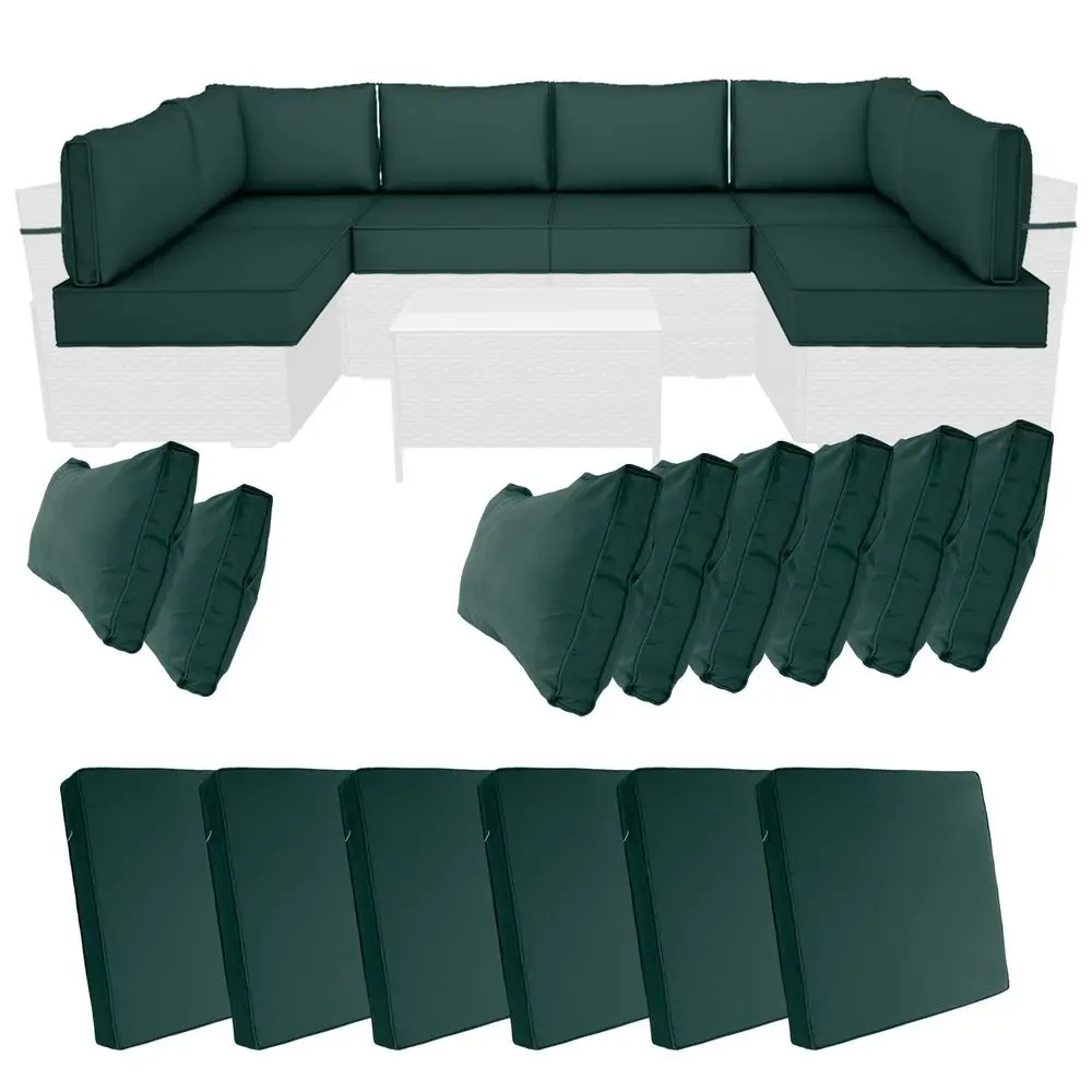 

Outdoor Sectional Cushions WaterRepellent Outdoor Replacement Cushions for 6Seat Patio Furniture, 4 Patio Sectional Sofa Cushio