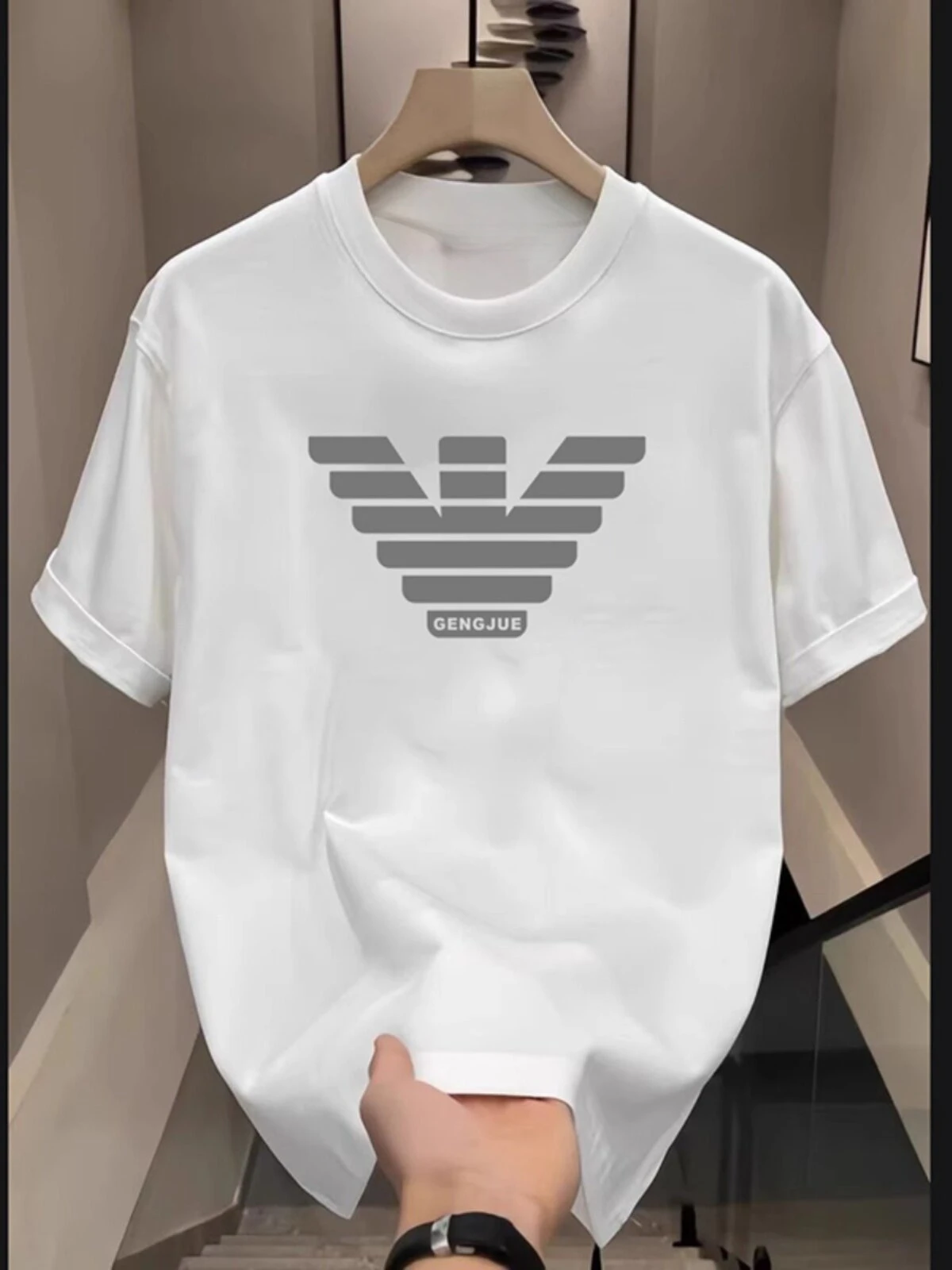 Street Fashion Trend Classic Logo Casual T-shirt Luxury Brand Men's and Women's Top print 2026 Summer  Motton