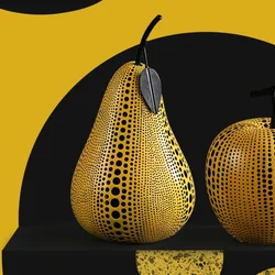 Pok Dot Art Pumpkin Statue Decoration Room Decoration Resin Statue Desk Decoration Home Decoration statues for decoration