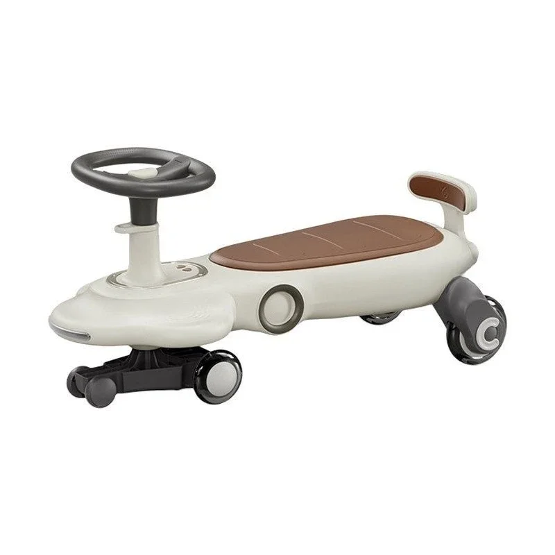 Twist car, children's male and female silent, baby 1-3 years old, anti-rollover yo-yo car