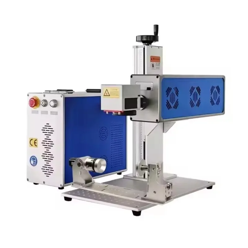 Портативная машина для лазерной маркировки Galvo CO2 20 Вт/30 Вт/50 Вт, новый сорт JPT для лазера Mopa для бутылок для домашних животных, кожи, дерева, DXF BMP AI