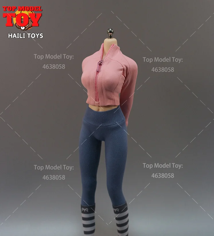 HAILI TOYS 1/6 fermeture éclair hauts Leggings Sprots vêtements de Yoga modèle adapté 12 ''TBL S53A S10D femme soldat figurine corps poupées