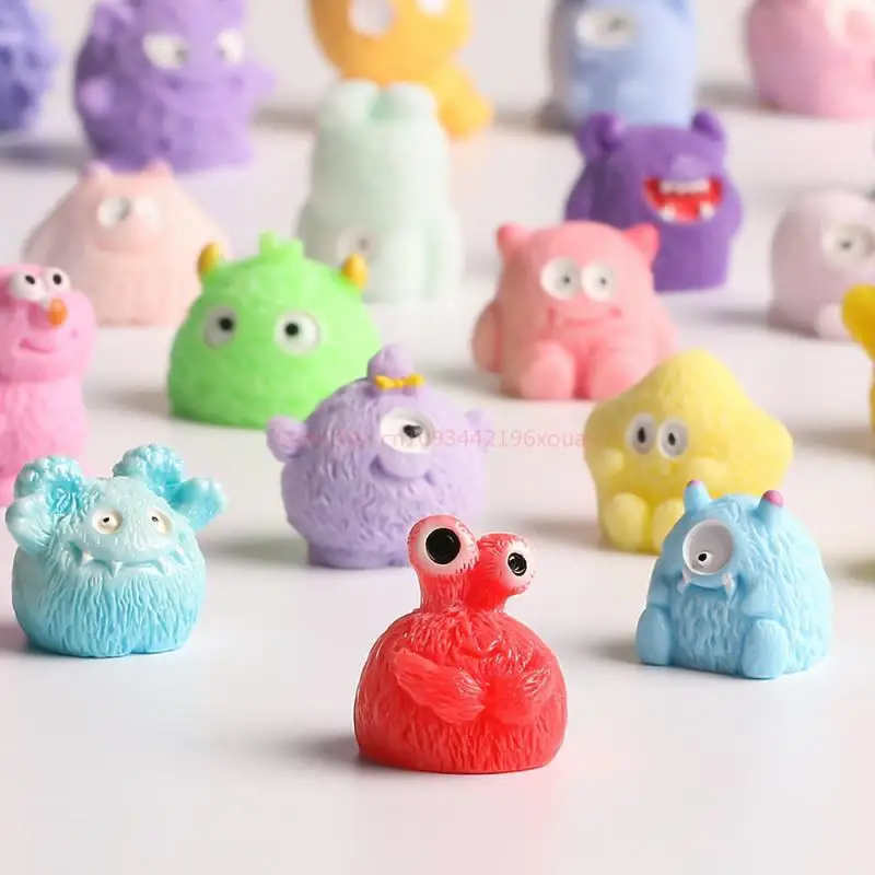 

Милая мини-фигурка монстра Plok из смолы в слепом пакете, модное украшение для приборной панели автомобиля и рабочего стола, подарок-сюрприз для коллекционеров игрушек и детей