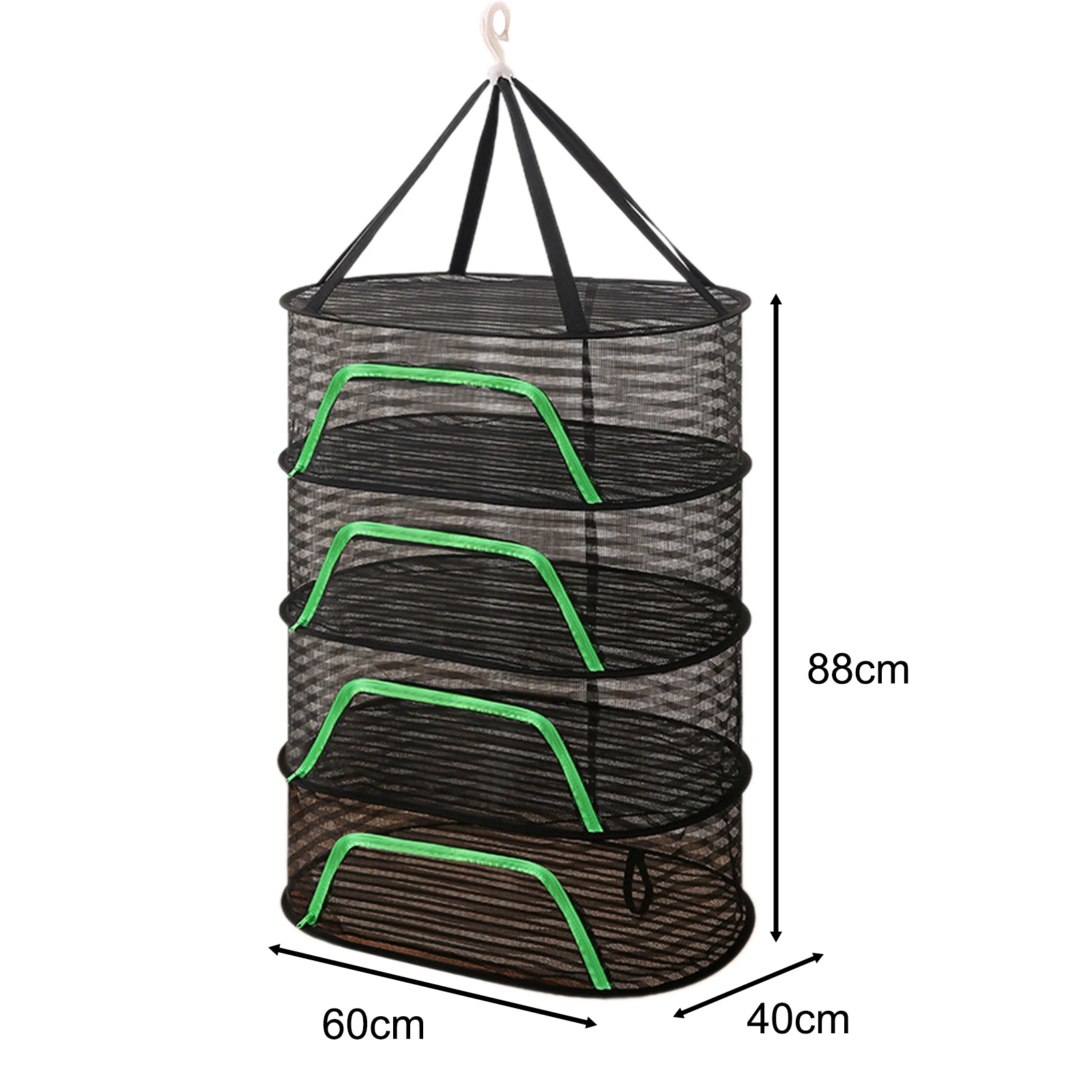 Home Drying Net Fish Drying Racks Space Saving with 360 Degree Rotating Hook Multipurpose for Vegetables Dish Meat Dry Basket