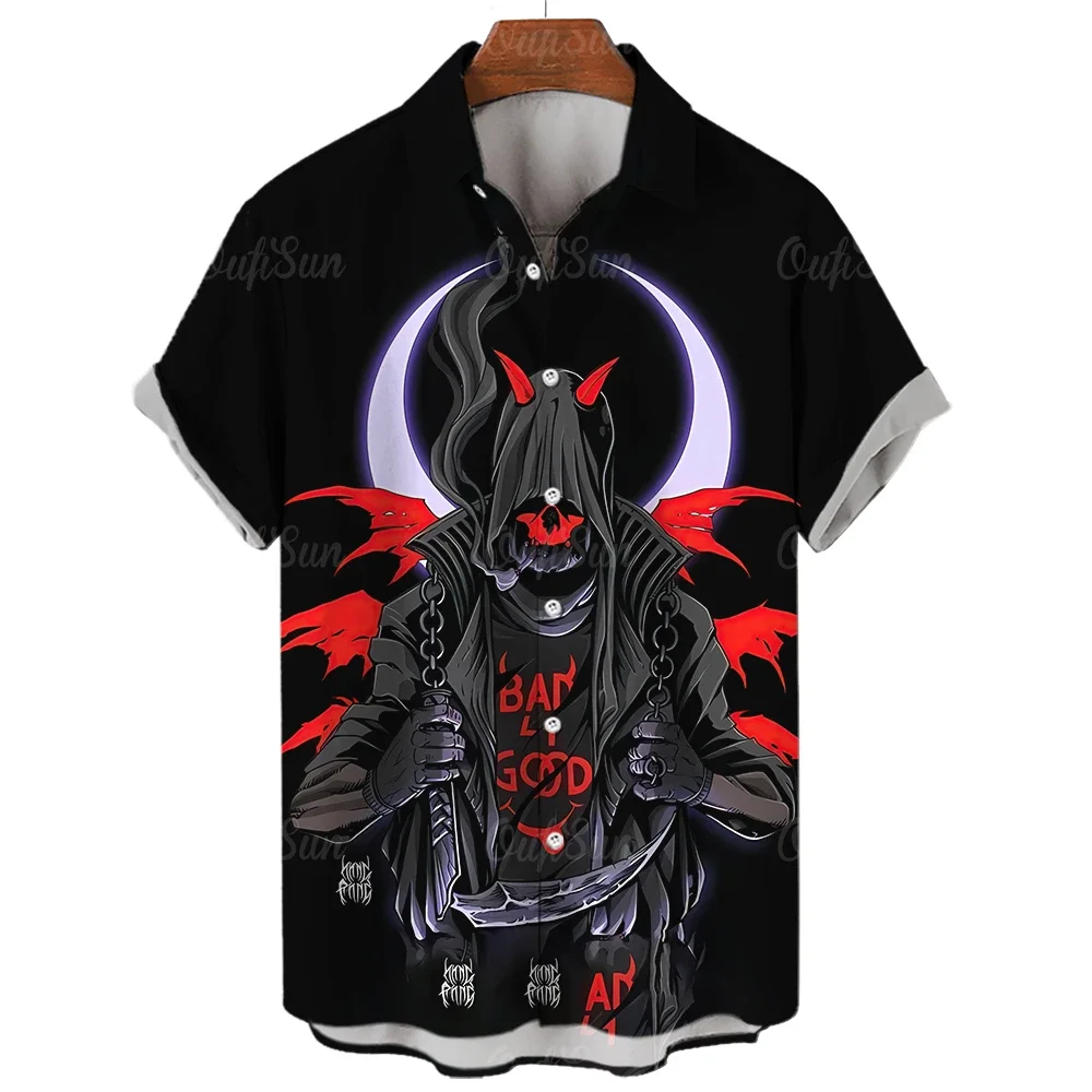 Men's Hawaiian Shirt Tessffel Samurai Japanese Samurai 3d Printed Shirt Men's Fashion Summer Harajuku Casual Plus Size Men's Shi