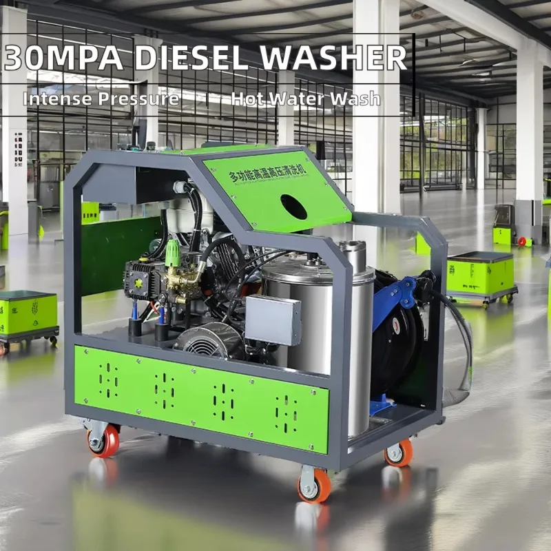 30Mpa 18L   ed High Pressure Industrial Hot Water Jet Pressure Washer Industrial Cleaning Equipment for Commercial Wor