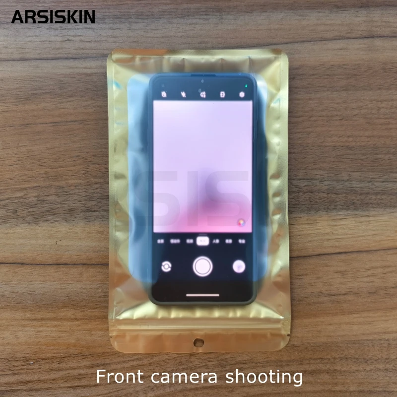100Sets Reusable Anti Camera Phone Bag Golden No Photography Allowed Phone Bag Up to 7Inch Mobile For Wedding Private Settings