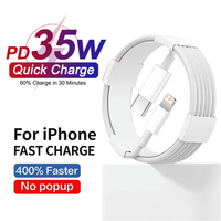 PD 35W Fast Charging USB Cable For iPhone 11 12 13 mini 14 Pro Max X XR XS 6 6S 7 8 Plus Rapid Charger USB C Cable 1m 1.5m 2m 3m
