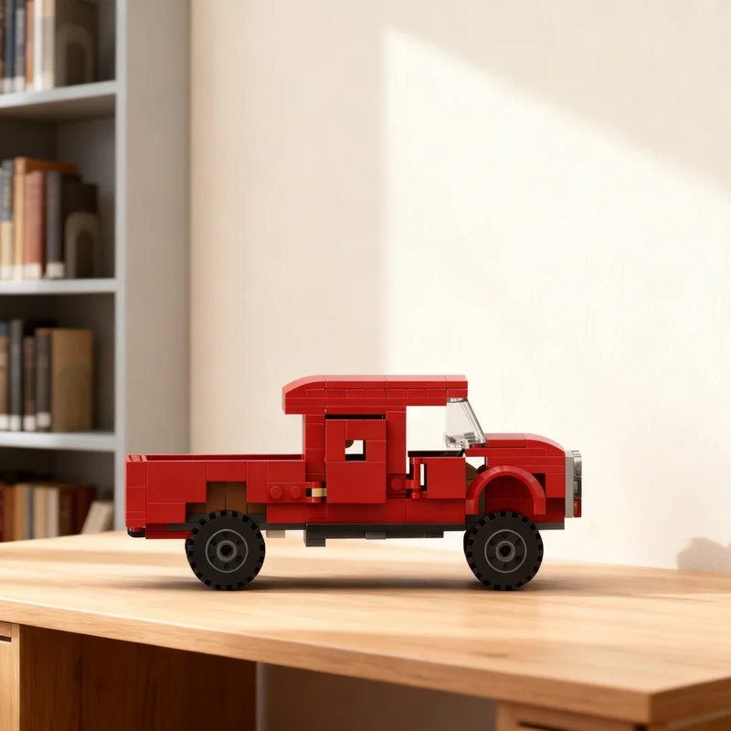 250pcs MOC City Champions Toyotaes Hilux Double Cab Model Building Blocks Art 3D Brick Creative Idea Craft Assemble Collection
