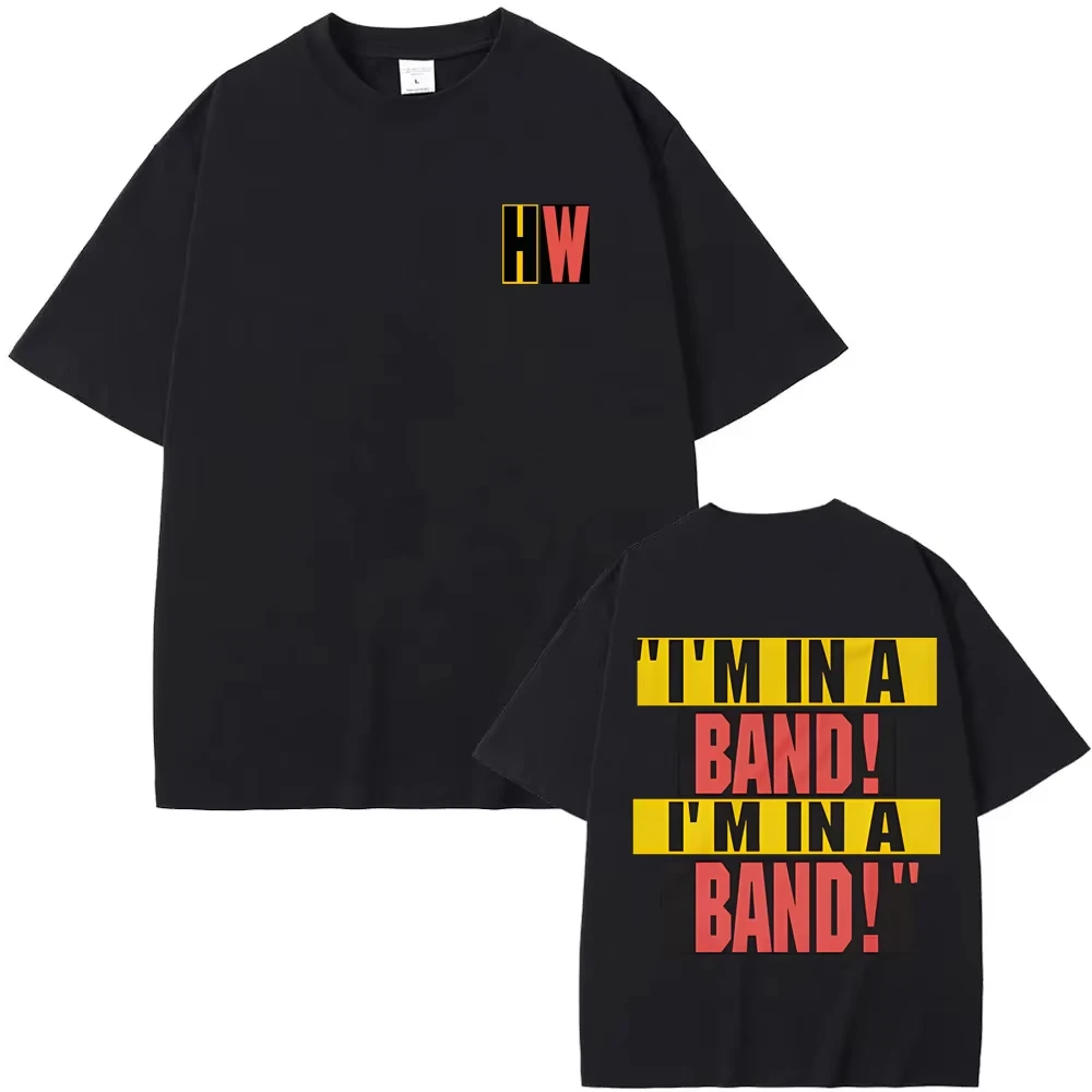 I'M IN A BAND! Periwinkle Pocket Tee singer Hayley Williams Unisex women men  T-shirt fashion Roupas Femininas Anime Clothing