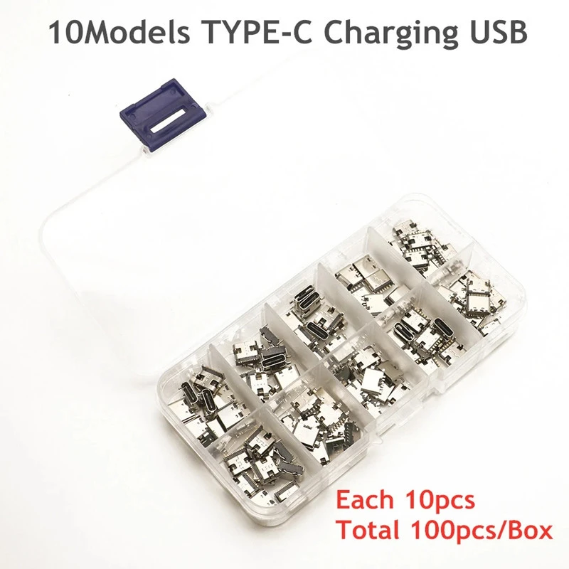 TYPE-C Fêmea soquete direto, interface de carregamento rápido, USB-3.1 soquete, 4-Pin, 16P, 100 peças de 10 Especificações