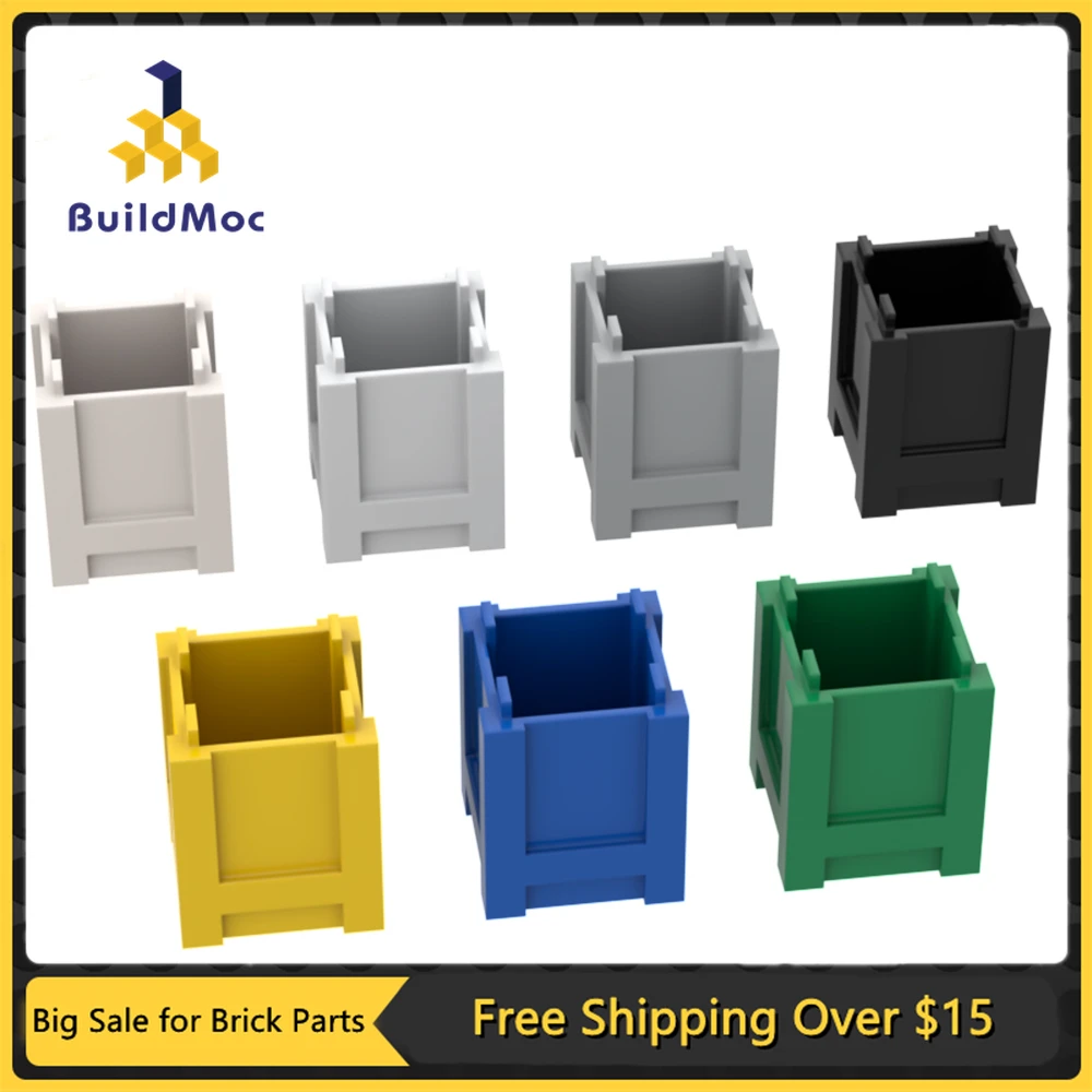 

10Pcs MOC Parts 61780 Container Box 2 x 2 x 2 Compatible Bricks DIY Assmble Building Blocks Particle Kid Puzzle Brain Toy Gift