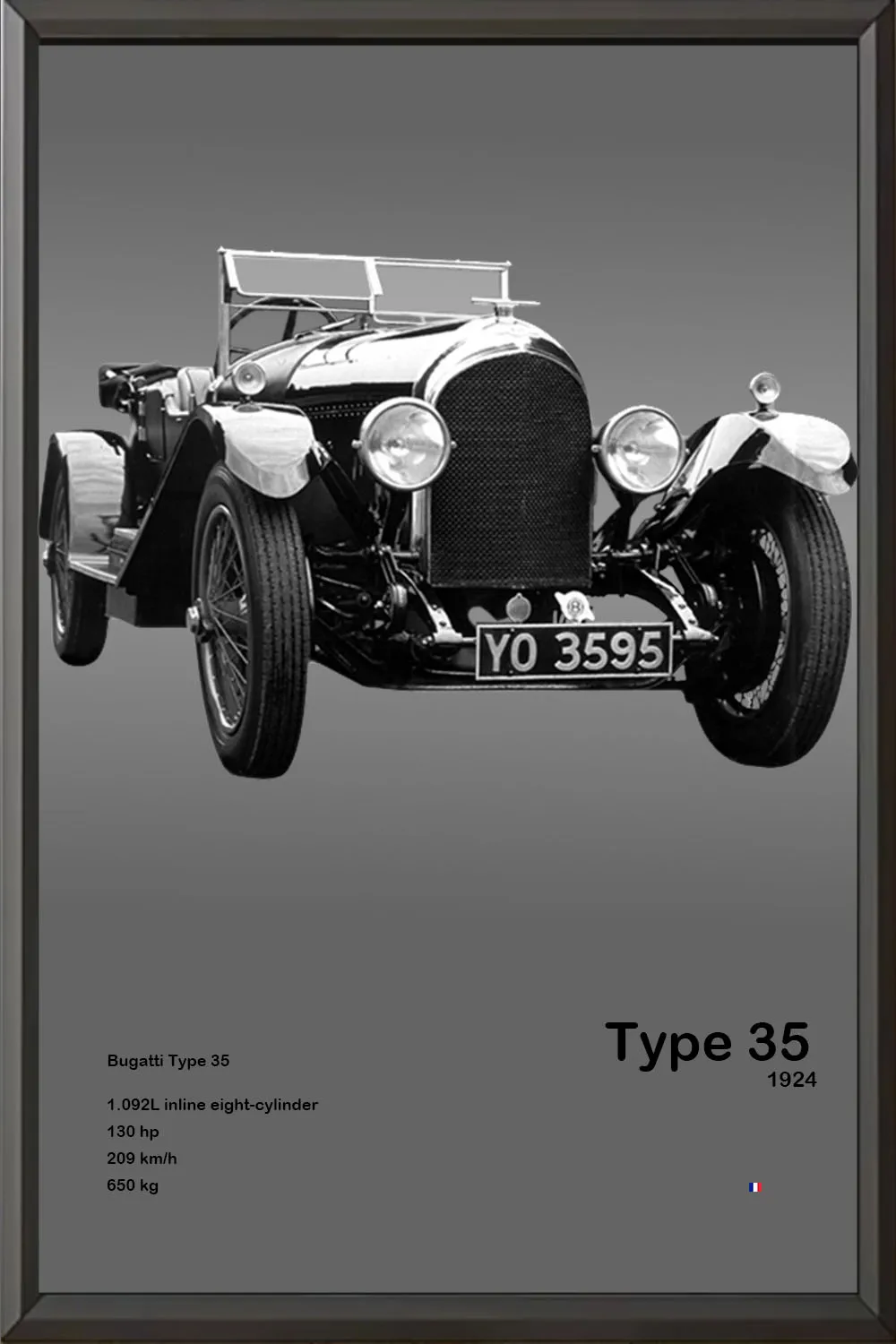 الشهيرة خمر الكلاسيكية الفاخرة سيارة الفن اللوحة المشارك قماش طباعة الديكور جدارية ديكور المنزل الحديث