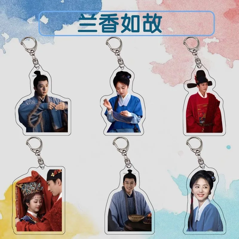 Liu Xueyi Tan Songyun Double-side  Flat Acrylic Keychain TV Against The Current Lin Jinqi Drama Stils Hanging Decor Pendants