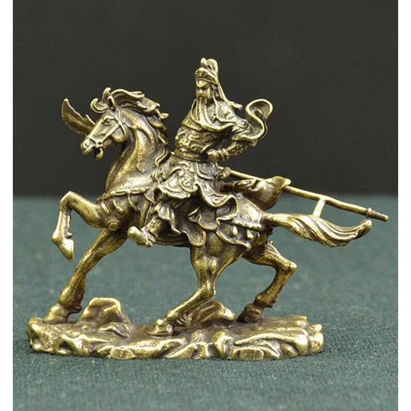 

Copper Guan Gong Ornament Retro Wu Caishen Guan Gong Handicraft