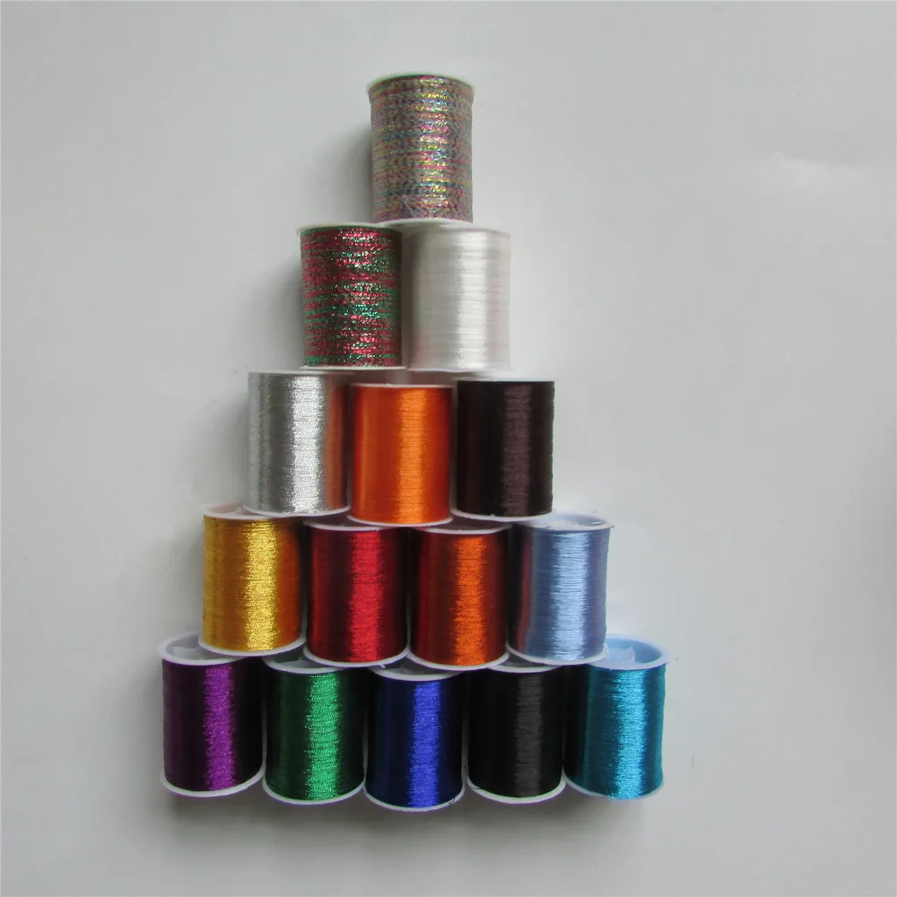 metal color embroidery thread DIY clothing accessory essential 14 kind of colour select sewing thread 1pcs sell